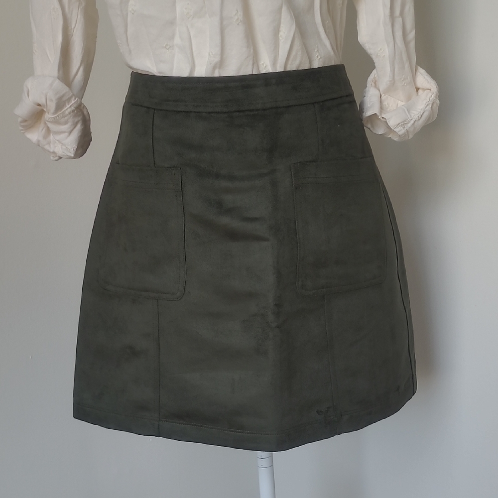 NWOT Old Navy Olive Green A-Line Mini Skirt